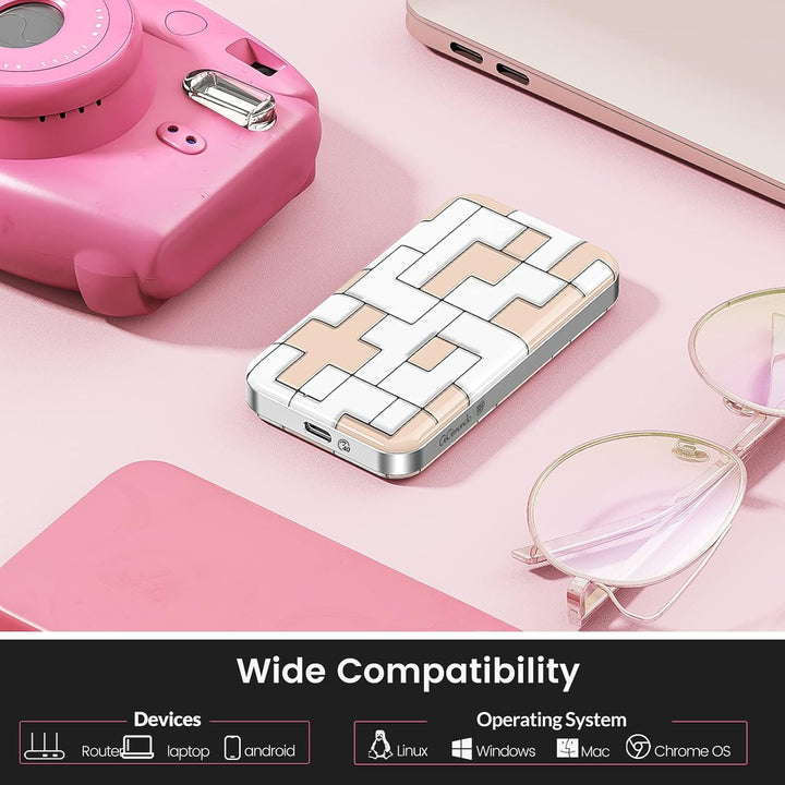 GiGimundo 512GB Portable SSD TLC, USB C Bis zu 3150 MB/s, USB4 Externes Solid State Drive, Geburtsta