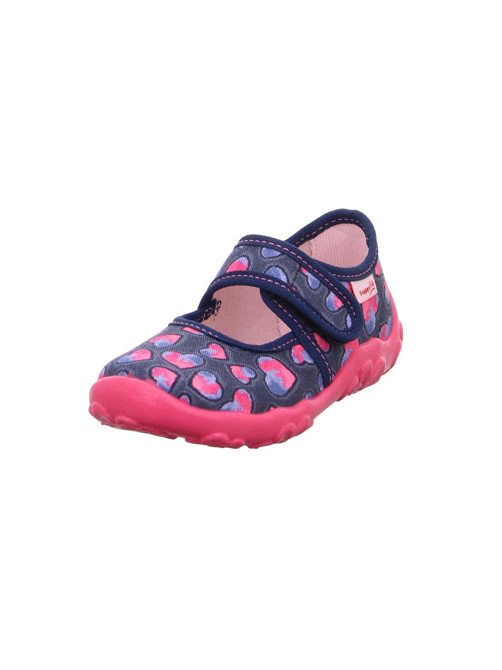 Superfit Mädchen Bonny Hausschuh 23 EU Blau Pink 8800, 23 EU Blau Pink 8800