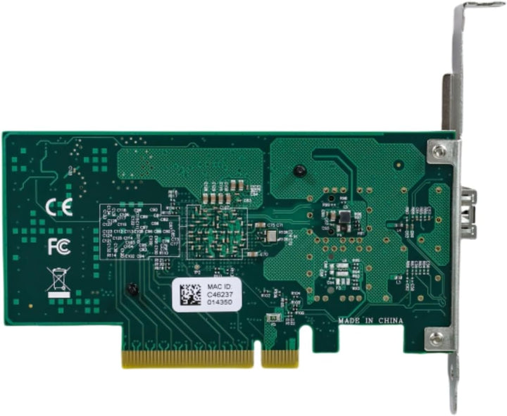 QSFPTEK 10G Ethernet Netzwerkkarte, 10Gb Single SFP+ Port Server mit Intel 82599EN Chip für Intel X5