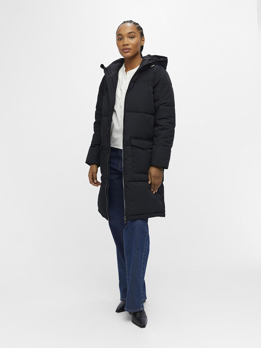 Object Female Steppjacke OBJZHANNA XS Schwarz, XS Schwarz