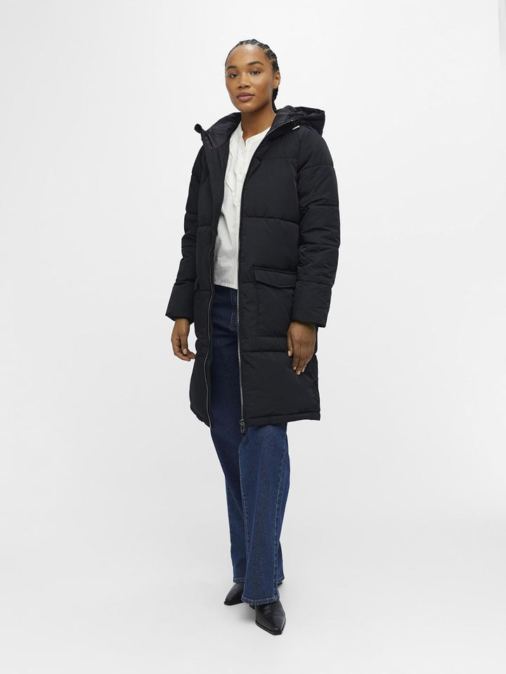 Object Female Steppjacke OBJZHANNA M Schwarz, M Schwarz