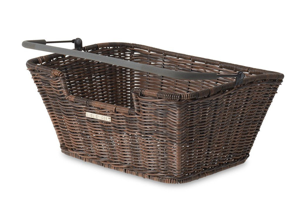 Basil Capri Rattan Optik Flex Fahrradkorb, Capri Rattan Braun, Braun