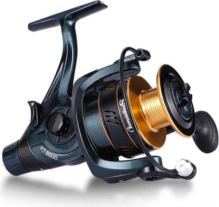 Sougayilang Angelrollen Karpfen Angelrolle 13+1BB Spinnrollen, glatt, leistungsstarke Angelrolle, Ka