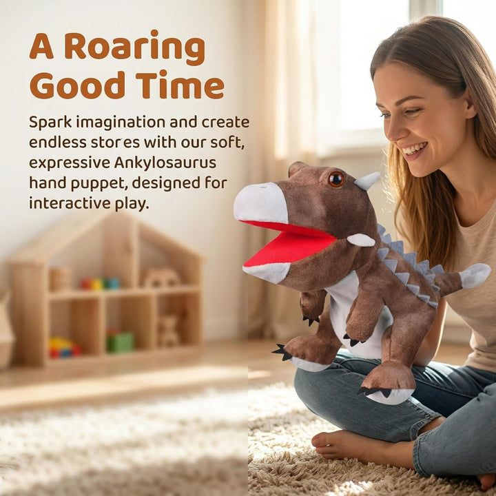 LOMTRATS Dinosaurier-Handpuppen für Kinder, Kleinkind enthält Triceratops und Tyrannosaurus Rex mit