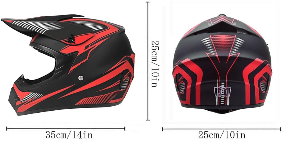 Jugend-Offroad-Motocrosshelme,Fahrradhelme für Jungen und Mädchen,Personalisierter Motorradhelme,CE