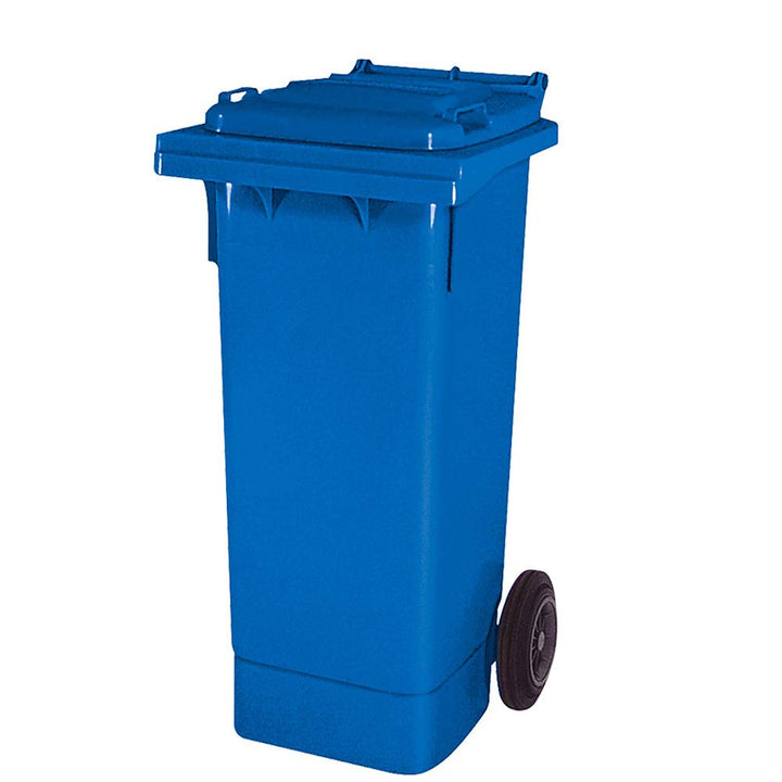 BRB 80 Liter Mülltonne mit Halter für Müllsäcke, inkl. 250 Müllsäcke (blau), blau