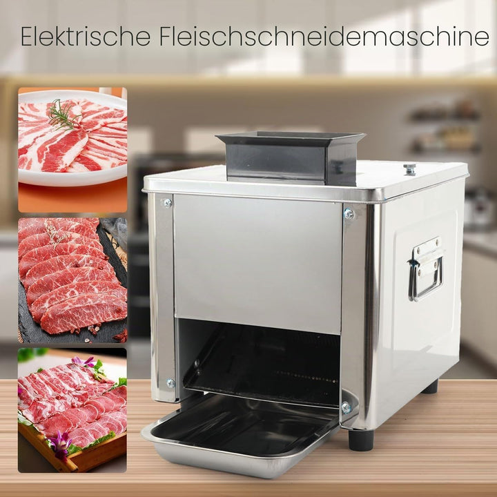 Fleischschneidemaschine 850 W elektrischer Fleischschneider kommerzielle Fleischschneidemaschine aus