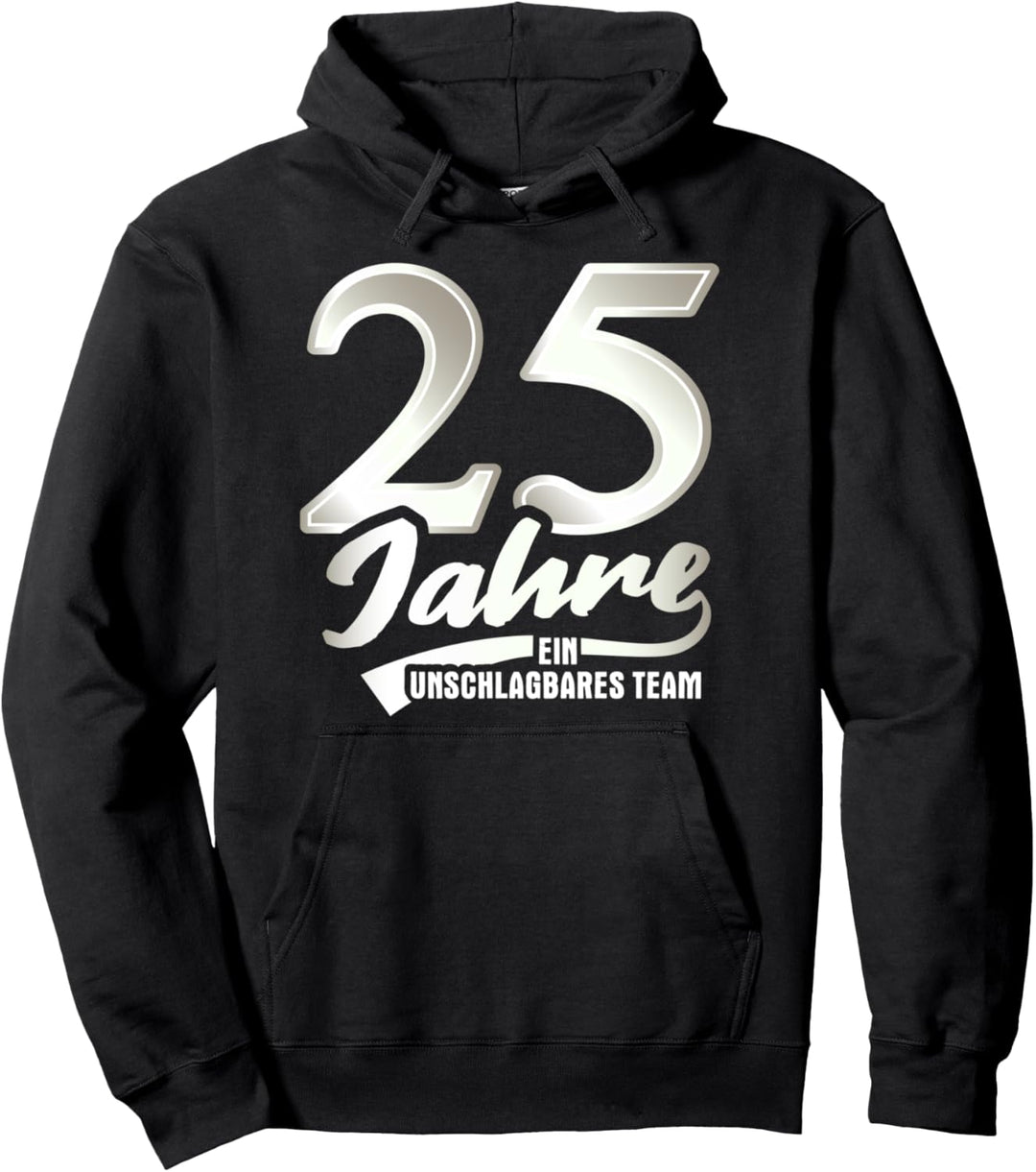 Silberhochzeit Geschenk Mann Frau 25 Jahre Silberne Hochzeit Pullover Hoodie