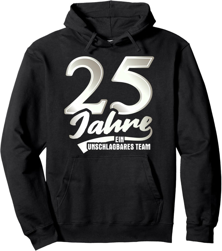 Silberhochzeit Geschenk Mann Frau 25 Jahre Silberne Hochzeit Pullover Hoodie