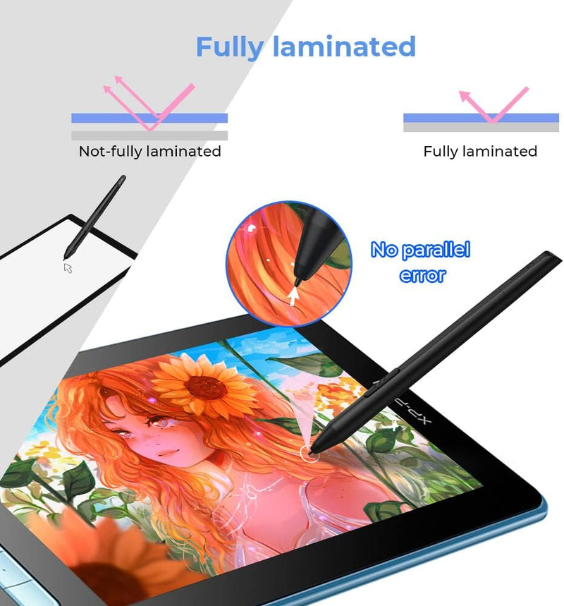 XP-PEN Artist 10 2. Generation Grafiktablett 10,1 Zoll Pen Display mit X3 Smart-Chip Stylus, 120% sR