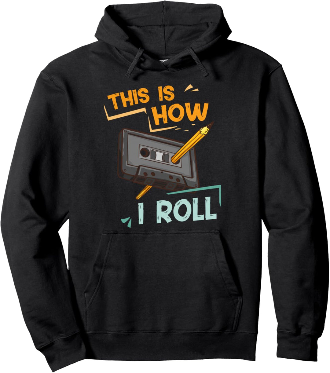 Never Forget Kassettenband Old School Pullover Hoodie