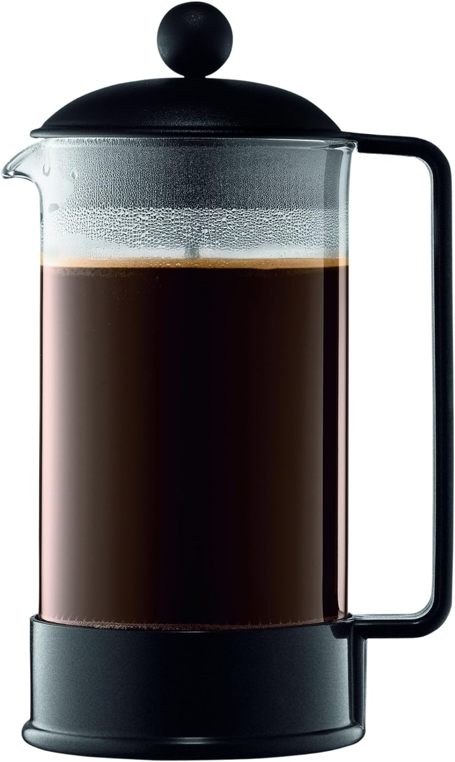 Bodum 1548-01SA-10 Brazil Kaffeebereiter 8 Tassen 1 L Kunststoff, Schwarz