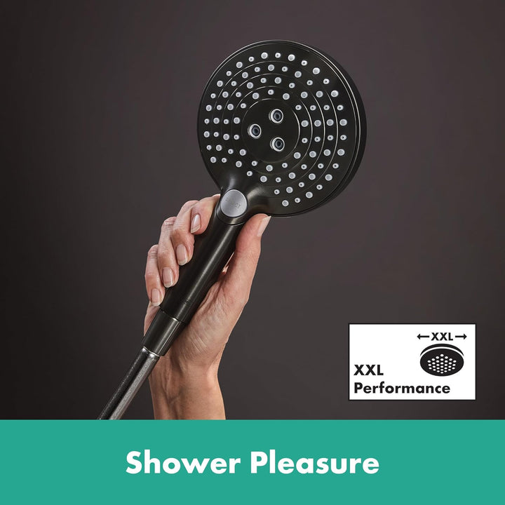 hansgrohe Raindance Select S - Duschkopf, Handbrause mit 3 Strahlarten (inkl. PowderRain), runde Dus