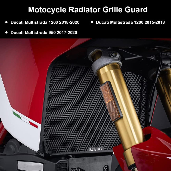 Moto Kühlerschutz Kühler Kühlerabdeckung für Ducati Multistrada 950 2017-2023 Multistrada 1260/S/End