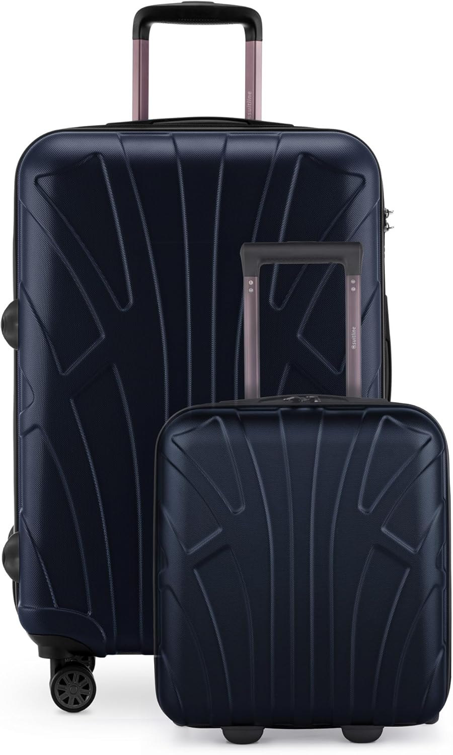 Suitline - 2er Trolley - Koffer Set Grössen Dunkelblau 2er Set XS+M, Dunkelblau 2er Set XS+M