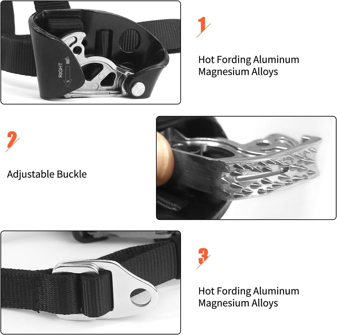 NewDoar Foot Ascender Riser Klettern Baum Baumpfleger Bergsteigen Abseilen Quick Step Ausrüstung Kle