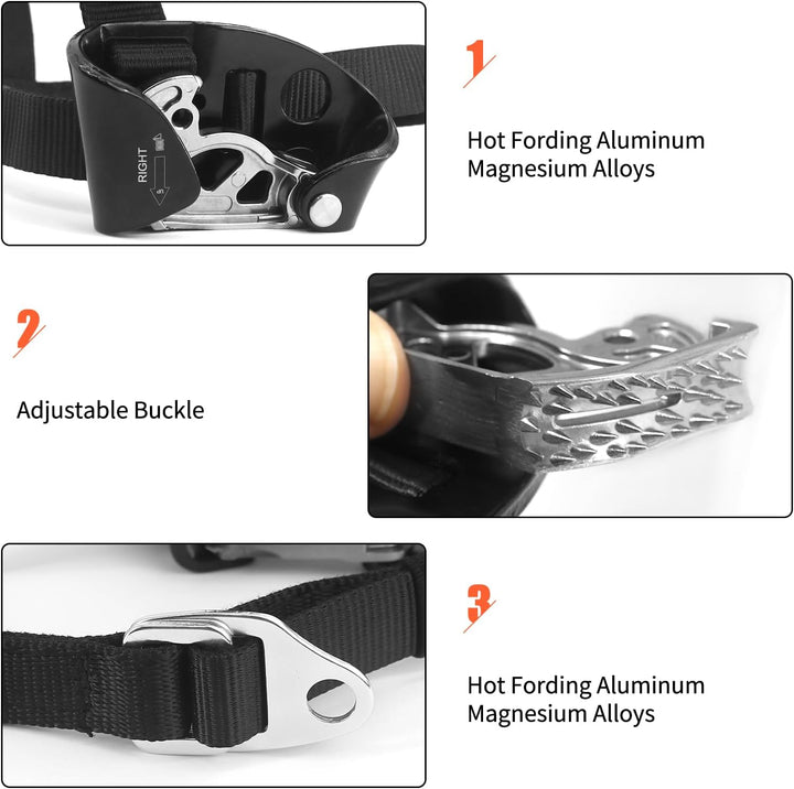NewDoar Foot Ascender Riser Klettern Baum Baumpfleger Bergsteigen Abseilen Quick Step Ausrüstung Kle