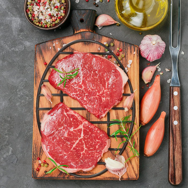 Fivebop 2 Stück Bräter, oval, antihaftbeschichtet, Edelstahl, Kühlregal, Grill, Kochen, Backen, Gril