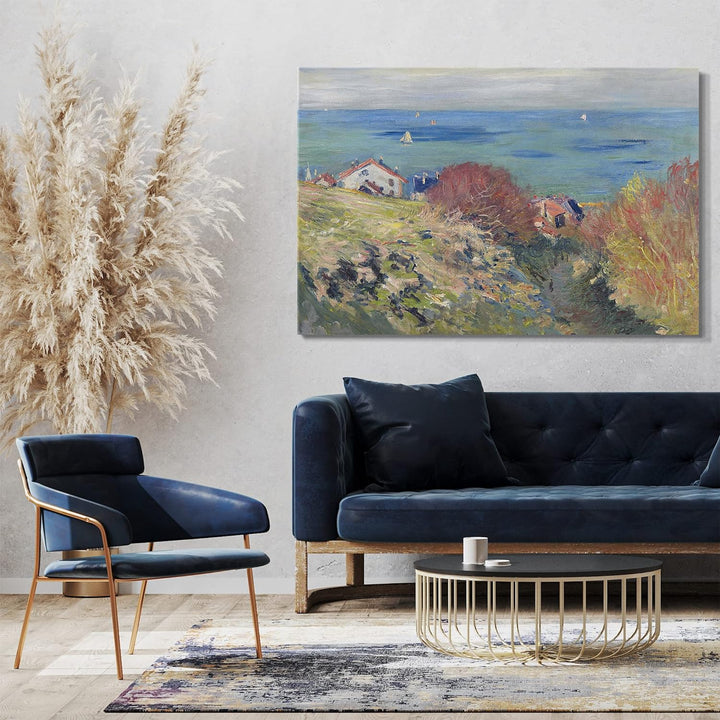 Printed Paintings Leinwand (100x70cm): Claude Monet - Pourville 100x70 cm, 100x70 cm