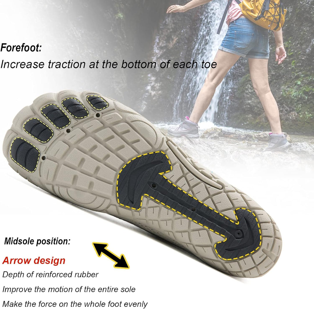 IceUnicorn Herren Damen Barfussschuhe Traillaufschuhe Fitnessschuhe Knit Minimalistische Breiter Zeh