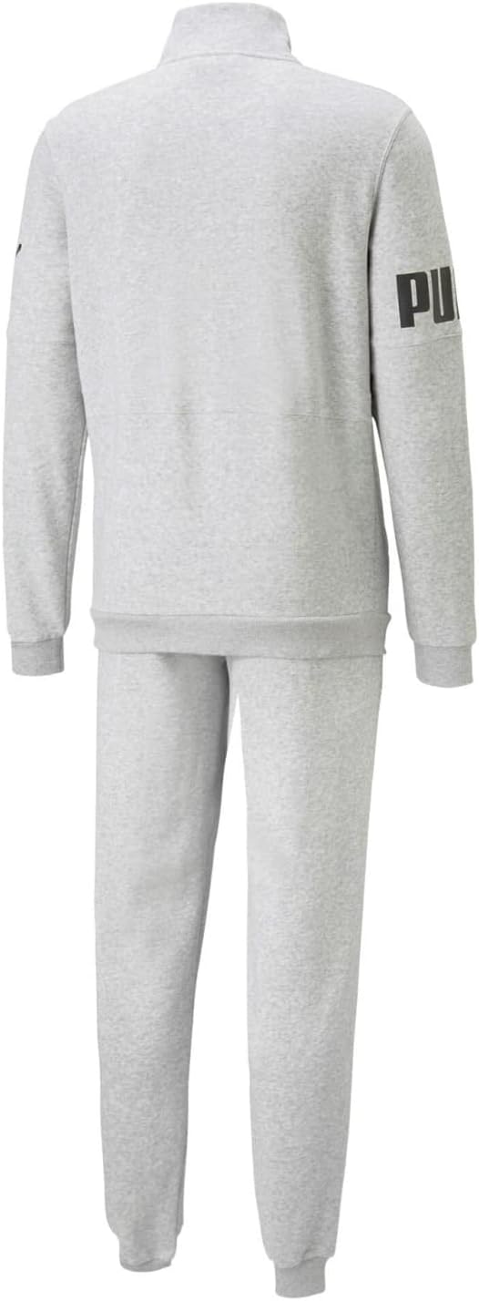 PUMA Unisex Power Sweat Suit Tr Cl Poly-Anzug XXL Grau - Light Gray Heather, XXL Grau - Light Gray H