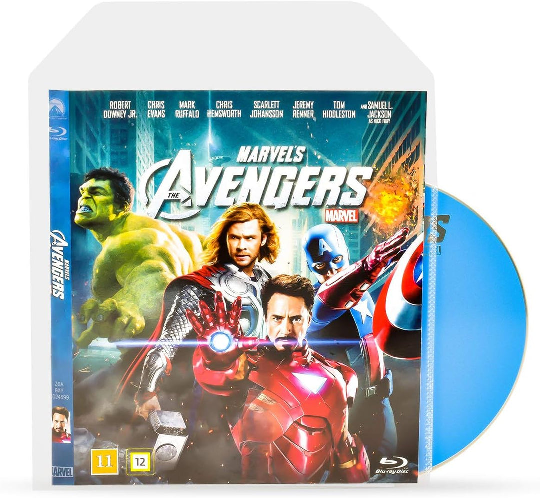 3L Blu-Ray Hüllen für Blu Ray Aufbewahrung – Hülle hat Platz für Cover inkl. praktischer Verschlussk