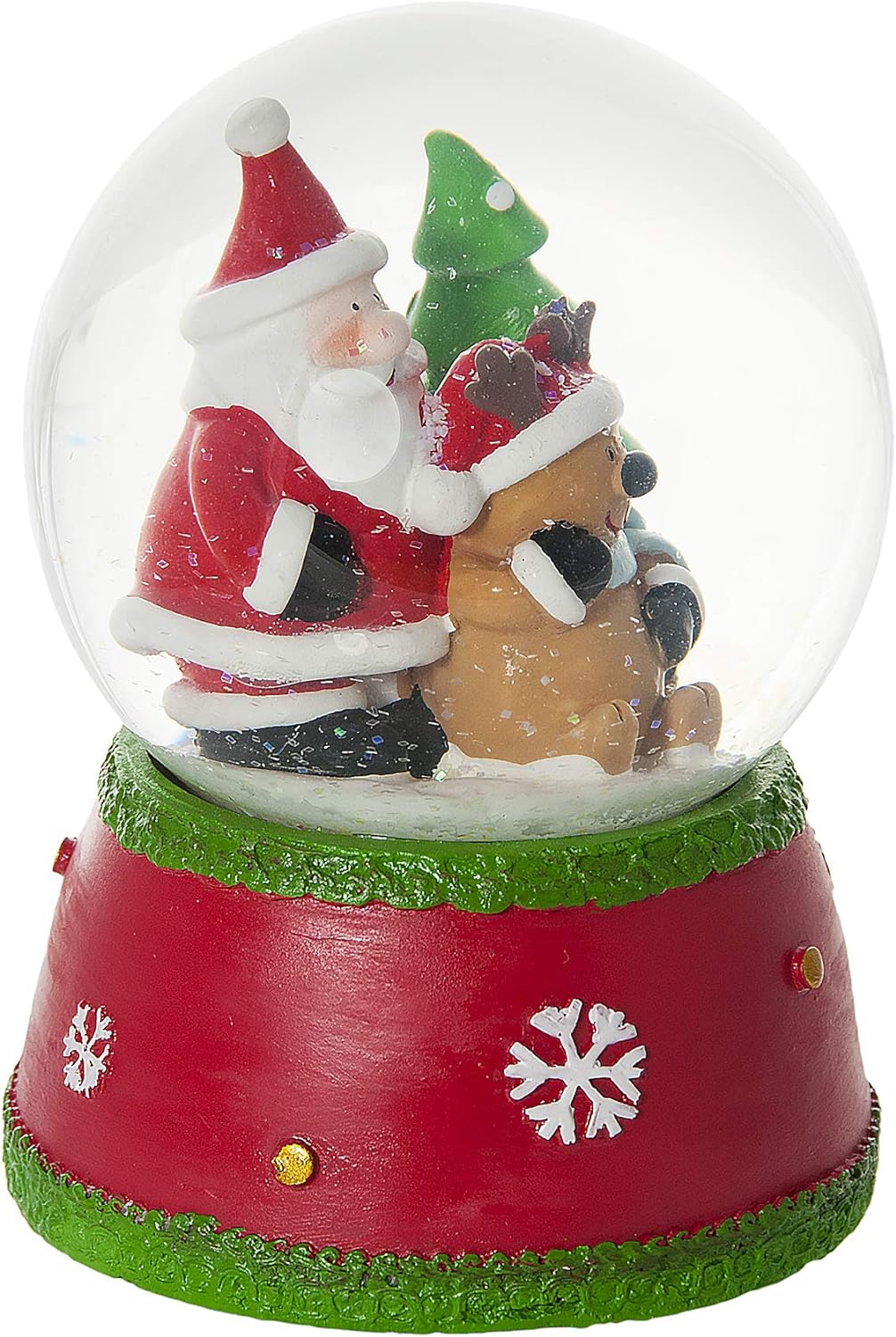 Schneekugel mit Vater Weihnachten Spieluhr