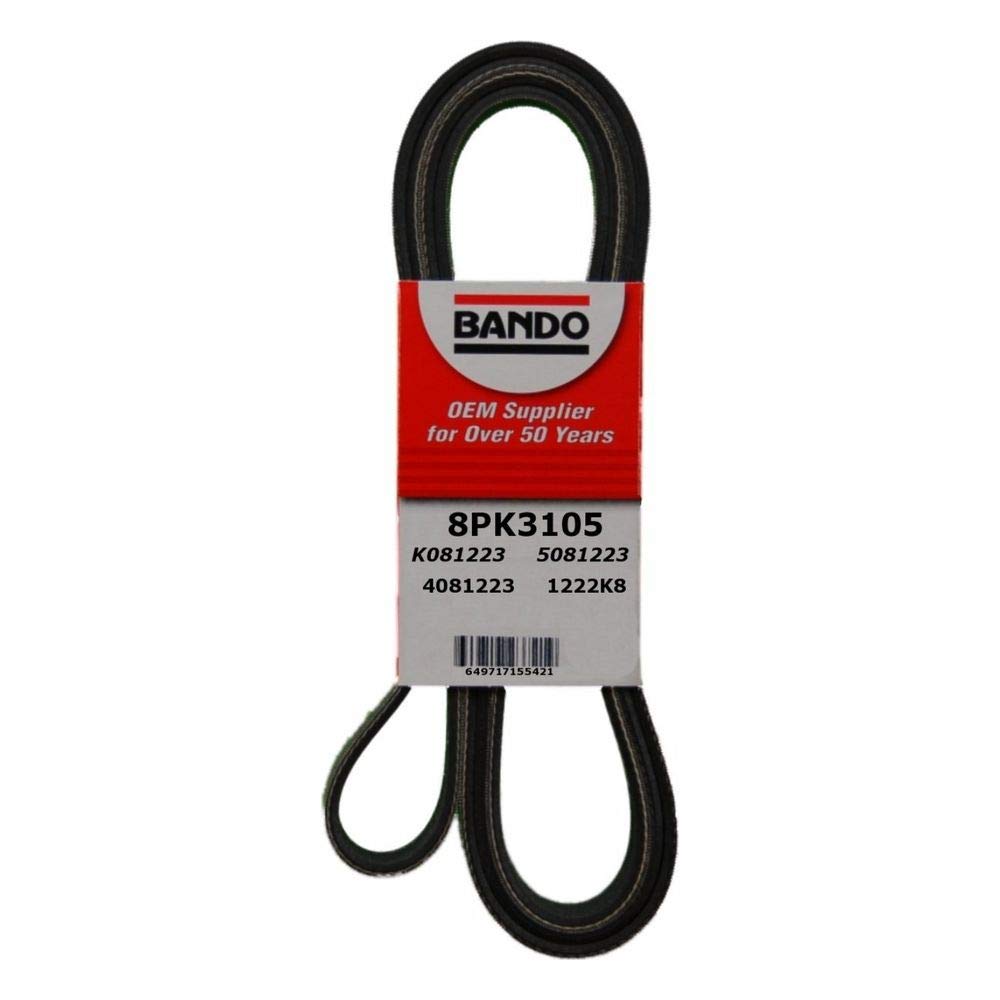 Bando USA 8PK3105 Serpentinriemen in OEM-Qualität, 8PK3105