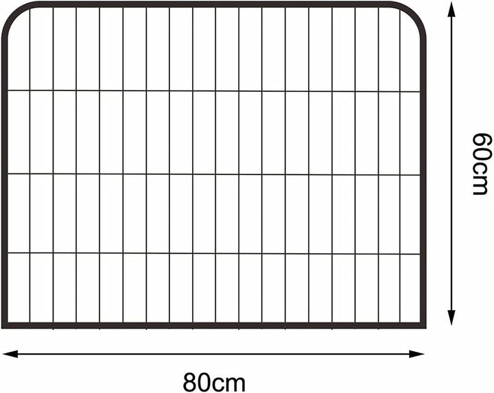 lionto Freilaufgehege Welpen Gitterfreilauf Kleintiere, (S) 80x60 cm, (S) 80x60 cm