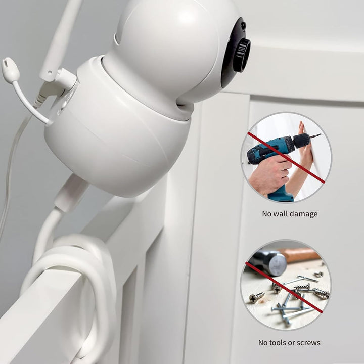 Babyphone Halterung für HelloBaby HB65/HB6339/HB66/HB6550/HB248/HB6550 Pro/HB6558/HB40, Flexible Bab