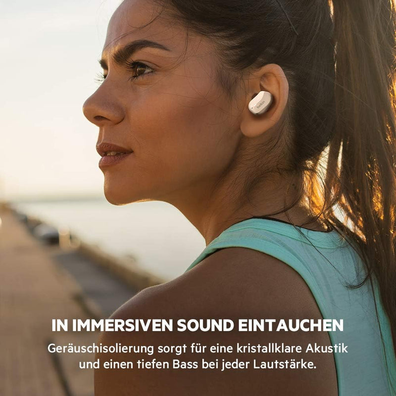 Belkin SoundForm True Wireless In-Ear-Kopfhörer (Bluetooth-Ohrhörer für iPhone, Geräte von Samsung u