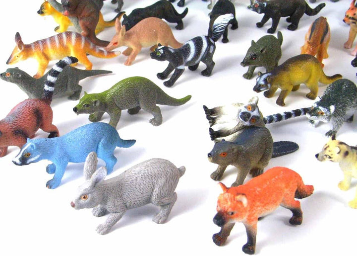 Miniblings 34x Wildtiere Wilde Tiere Tierfiguren Aufstellfiguren Nager Räuber