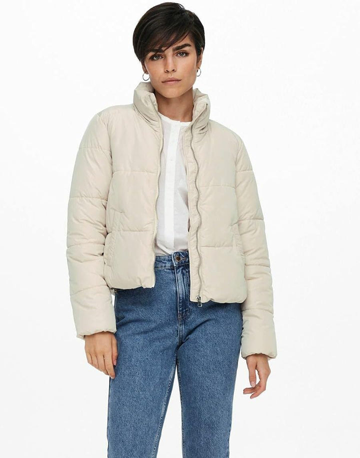 JACQUELINE de YONG Female Daunenjacke JDYNEWERICA Daunenjacke, Moonbeam/Detail:silver Zipper