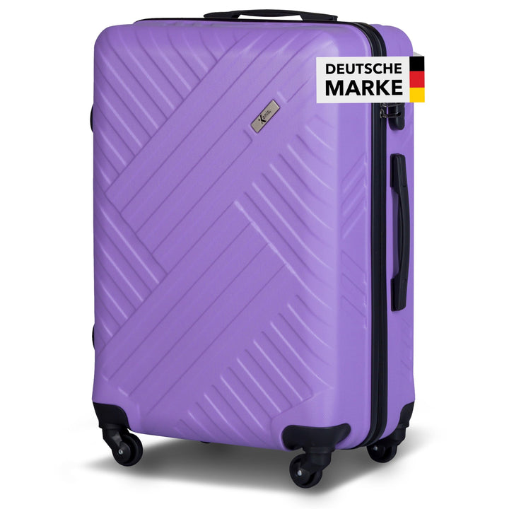 Xonic Design Reisekoffer - ABS Hartschalen Koffer mit 360° Leichtlauf-Rollen - hochwertiger Trolley