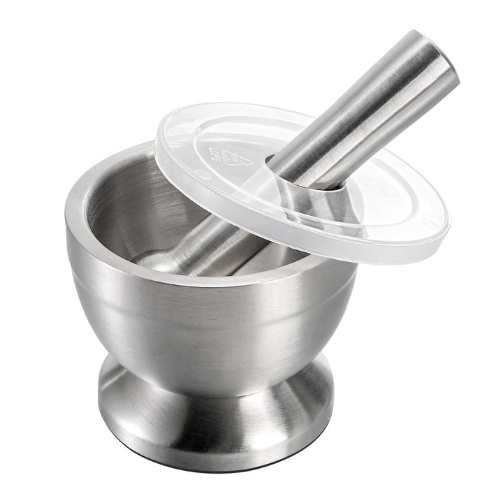 Bekith Mörser und Stössel Sets 18/8 Gebürsteter Edelstahl Gewürzmühle Pille Crusher Molcajete Kräute