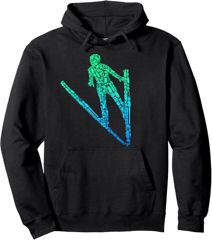 Skispringen Skispringer Skifliegen Pullover Hoodie
