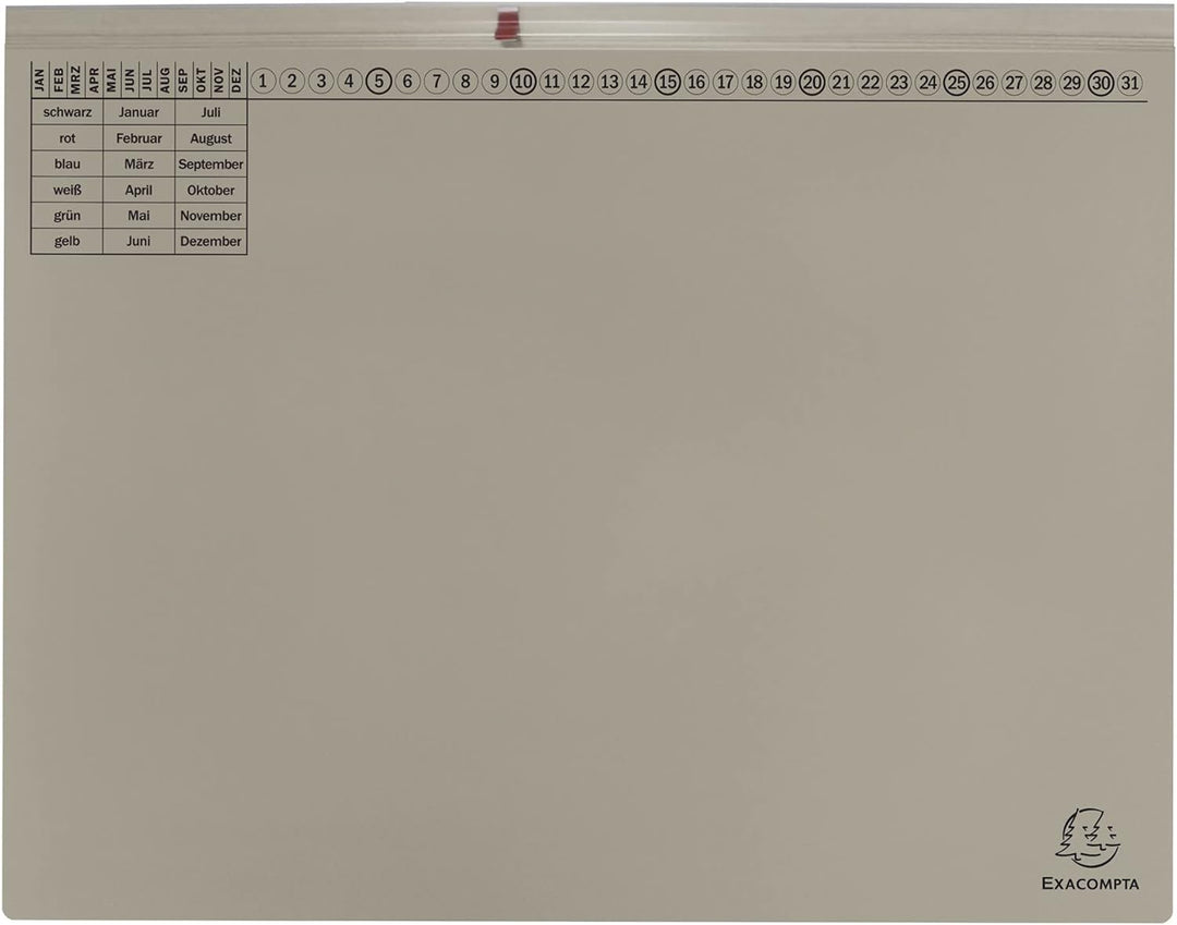 Exacompta 370410B 25er Pack Premium Kanzlei Hängehefter Exaflex Rechtsheftung, zwei Abheft-Vorrichtu