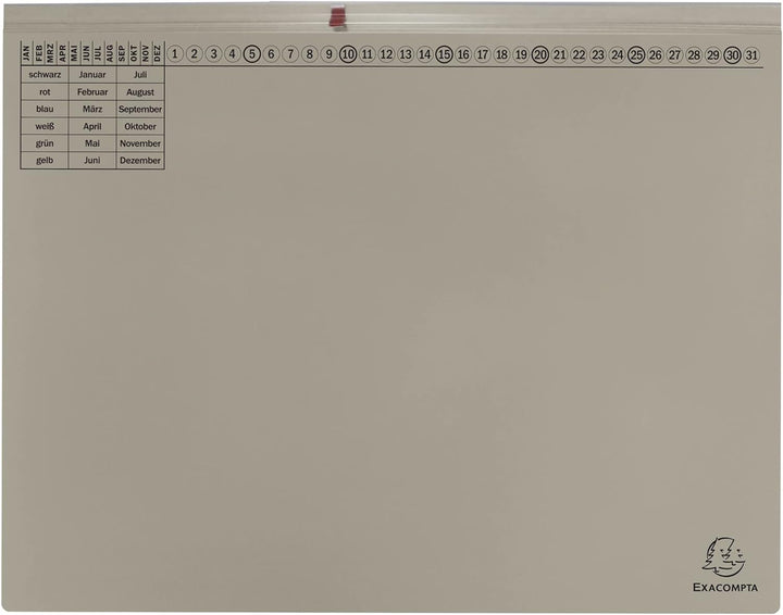 Exacompta 370410B 25er Pack Premium Kanzlei Hängehefter Exaflex Rechtsheftung, zwei Abheft-Vorrichtu