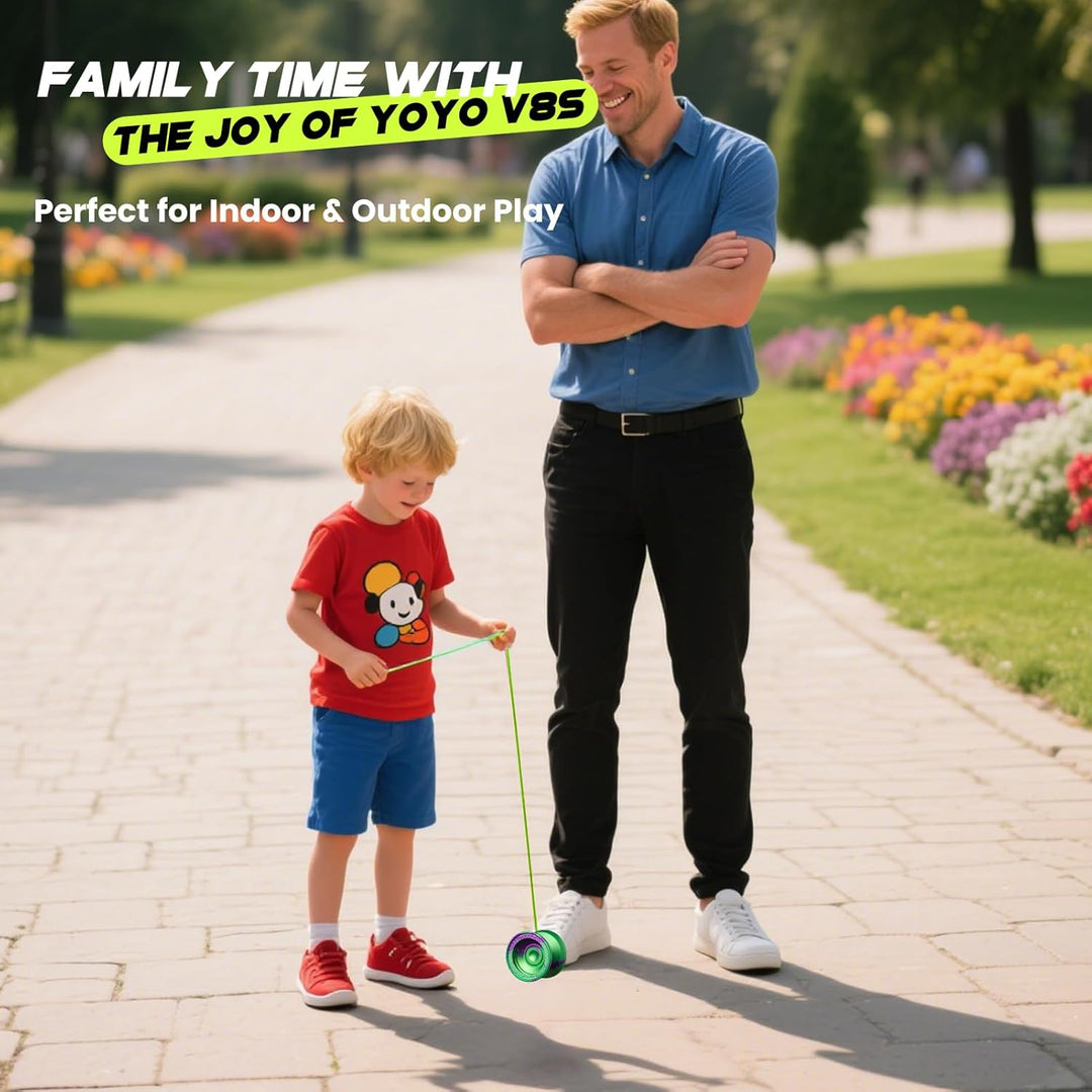 MAGICYOYO JoJo V8S Professionelles Finger-Spin-Yoyo für Anfänger und Fortgeschrittene, Responsive Jo
