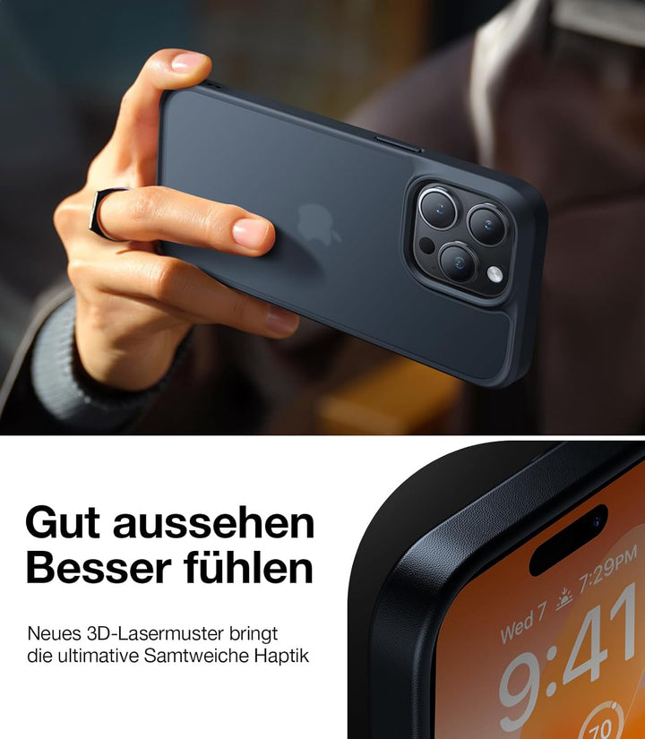 TORRAS für iPhone 13 Pro Hülle Echter Zertifizierter Militärschutz Handyhülle iPhone 13 Pro Case Sto