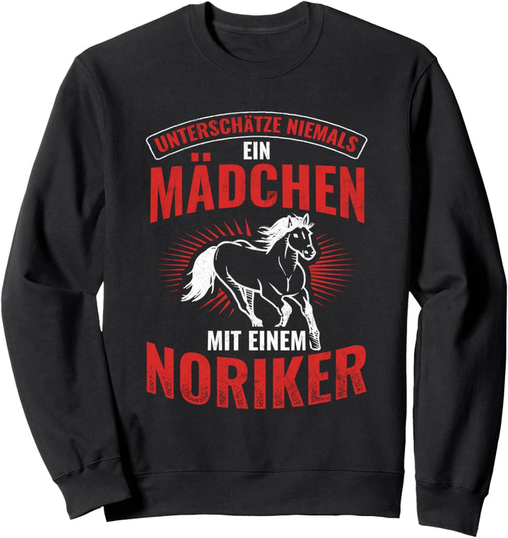 Mädchen Mit Noriker Pferdebesitzer Pferde Reiterin Noriker Sweatshirt