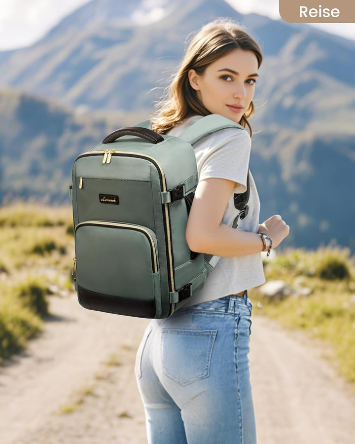 LOVEVOOK Ryanair Handgepäck 40x30x20, 24L Reiserucksack Damen, Handgepäck Rucksack Ryanair, Rucksack