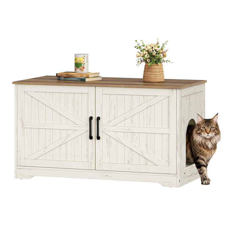 Katzenklo Schrank, Katzenklo Versteckt Schrank Möbel, Katzenhaus Holz, Katzenschrank Beistelltisch m