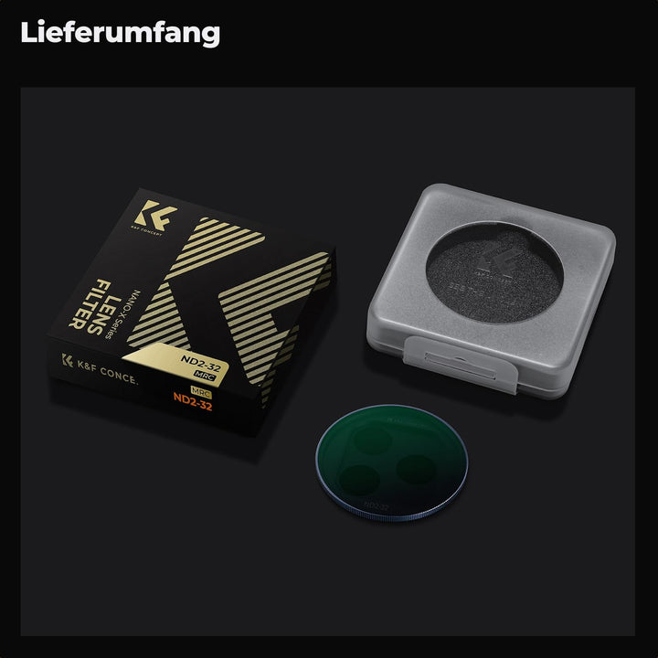 K&amp;F CONCEPT Snap-On ND2-32 Filter kompatibel mit iPhone 17 Pro/Pro Max | Dunkelblau, 11,2g extrem Le