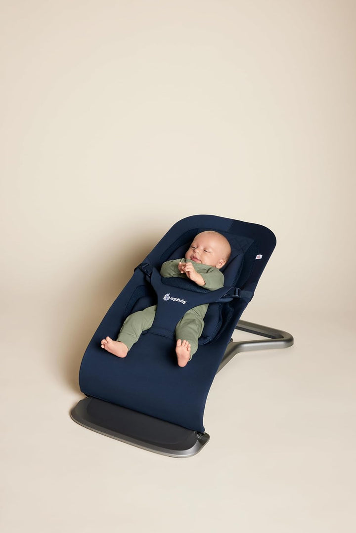 Ergobaby 3-in-1 Evolve Bouncer, Ergonomische Babywippe für Neugeborene ab Geburt bis zum Kleinkind,