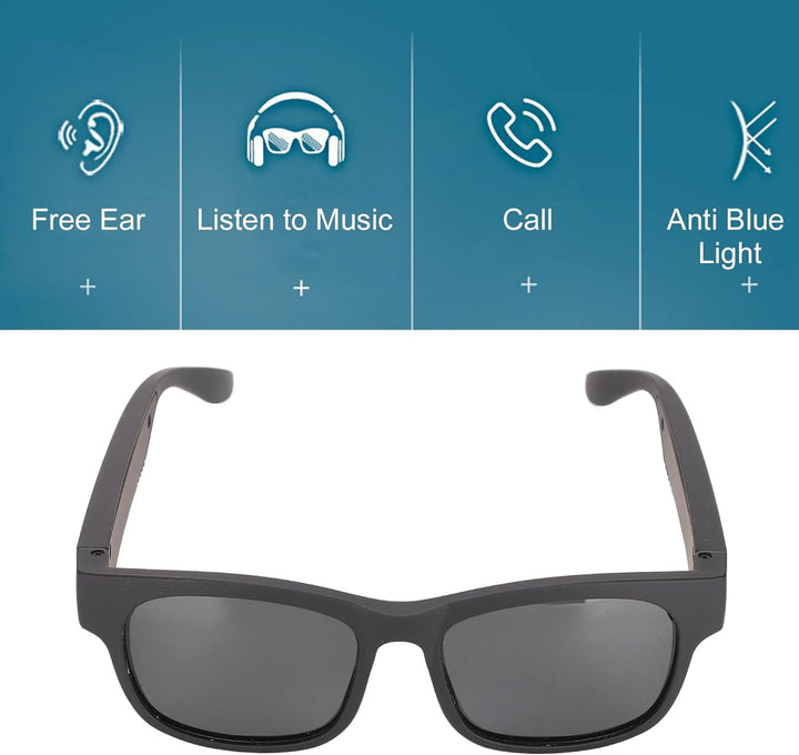 Smart Glasses, Smart Audio Sonnenbrillen, Noise Cancelling, Freisprechen, Open-Ear-Lautsprecher mit