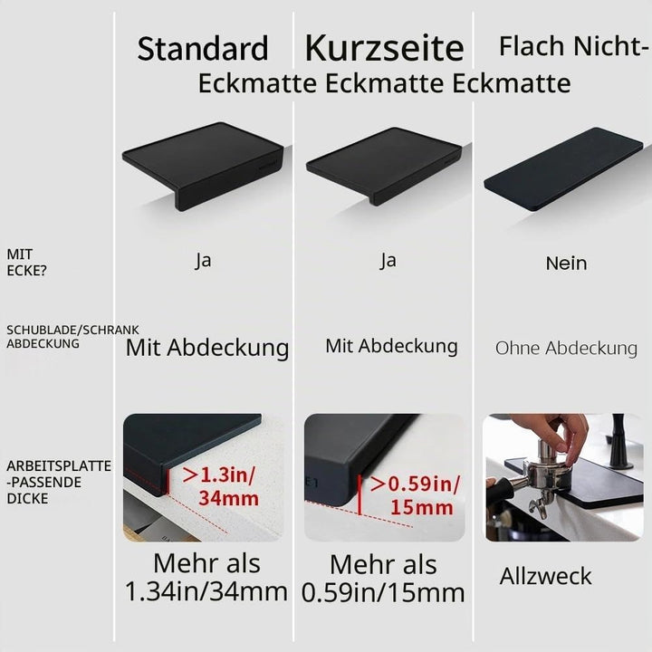 watchget Espresso-Tamping-Matte, Kaffee-Tamper-Matte, Tamp-Matte für Espresso, rutschfeste Silikon-K