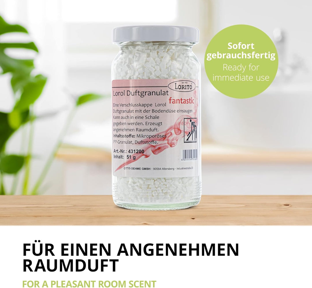 Lorito Lorol Duftgranulat für Staubsauger, Set mit 8 Düften, Staubsaugerduft Duftgranulat Staubsauge