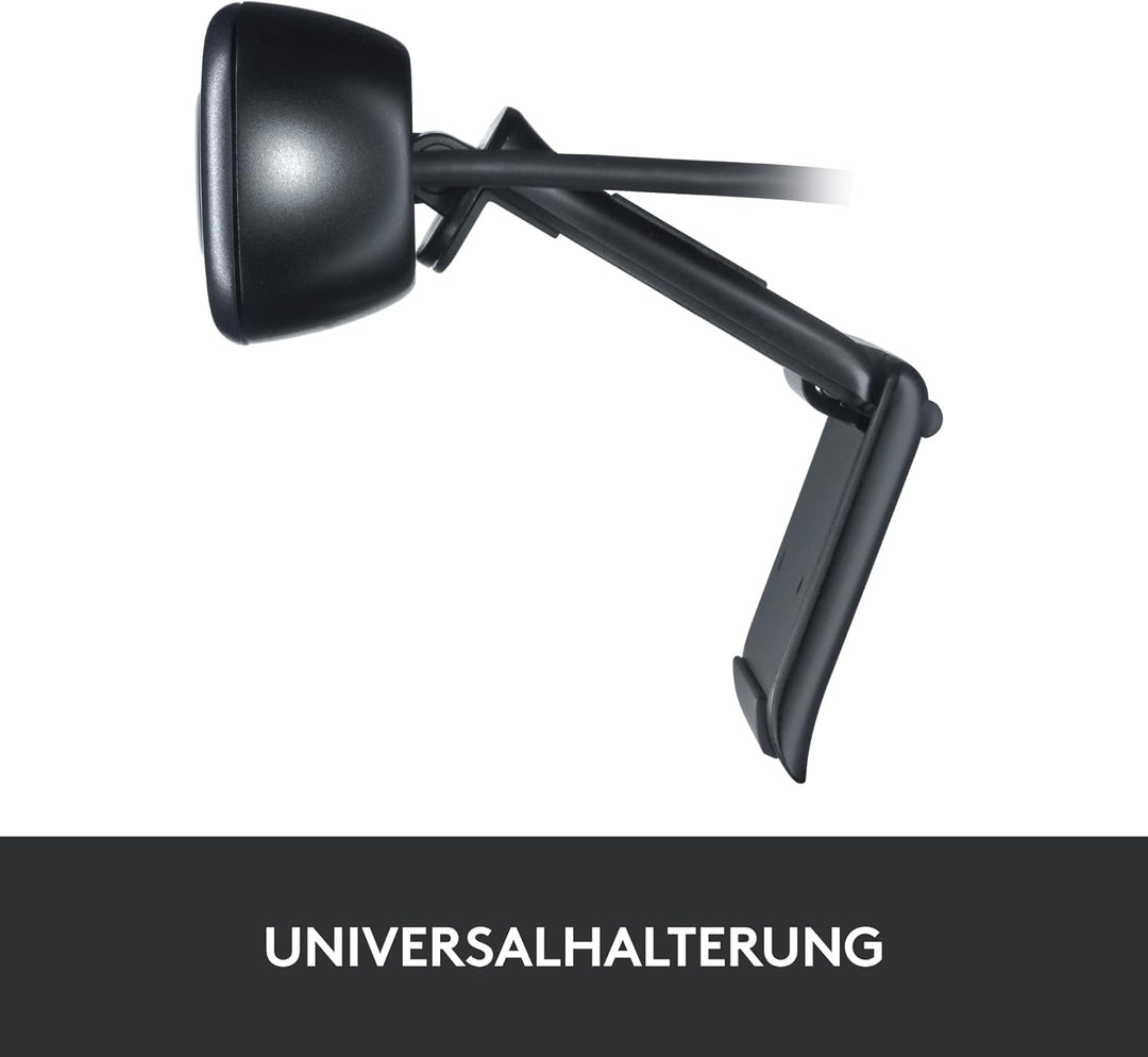 Logitech C310 Webcam, HD 720p, 60° Sichtfeld, Fester Fokus, Belichtungskorrektur, USB-Anschluss, Rau