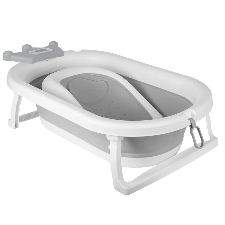 Babybadewanne, faltbar, geeignet für Babys von 0 bis 36 Monaten, ergonomisch und platzsparend, Babyw